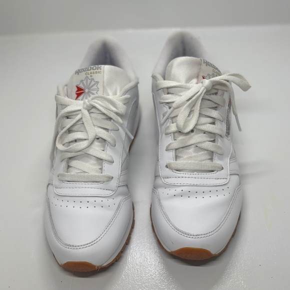 Womens Reebok Classic Leather Athletic Shoe - White / Gum size 9.5 - Picture 3 of 11